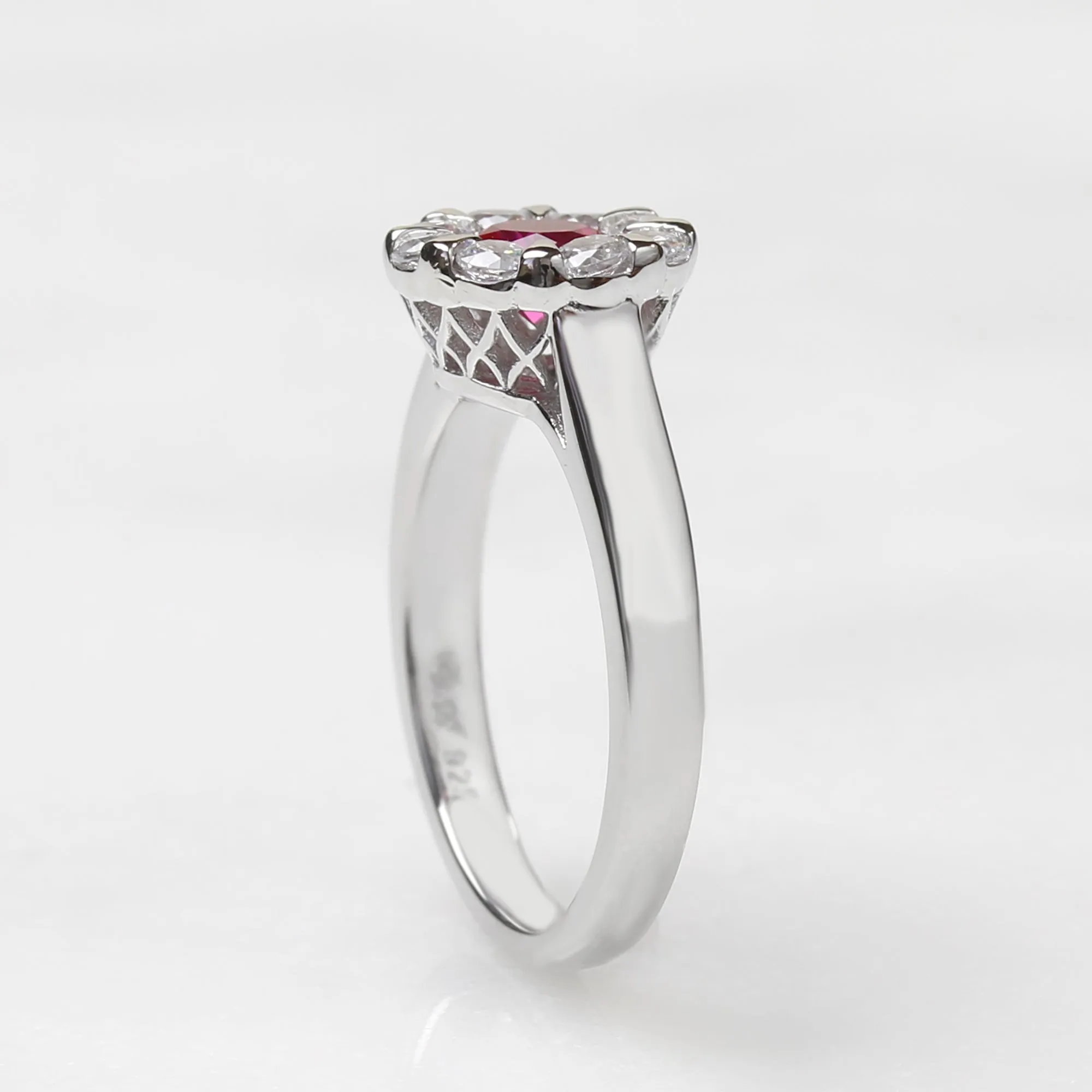 Serene Blossom: Ruby Ring