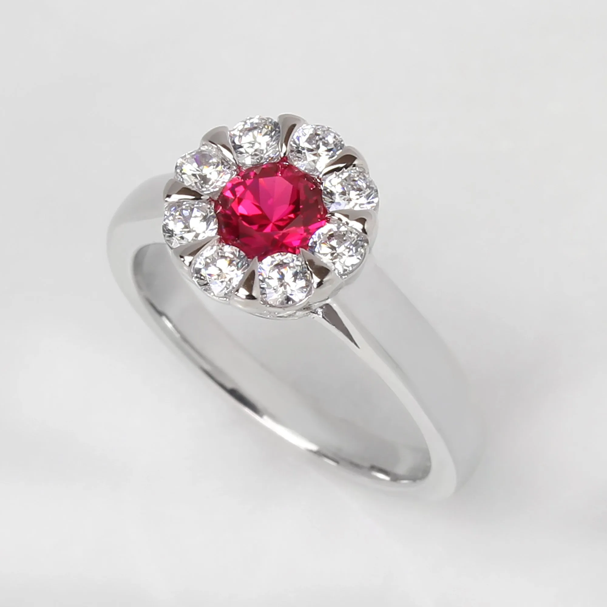 Serene Blossom: Ruby Ring