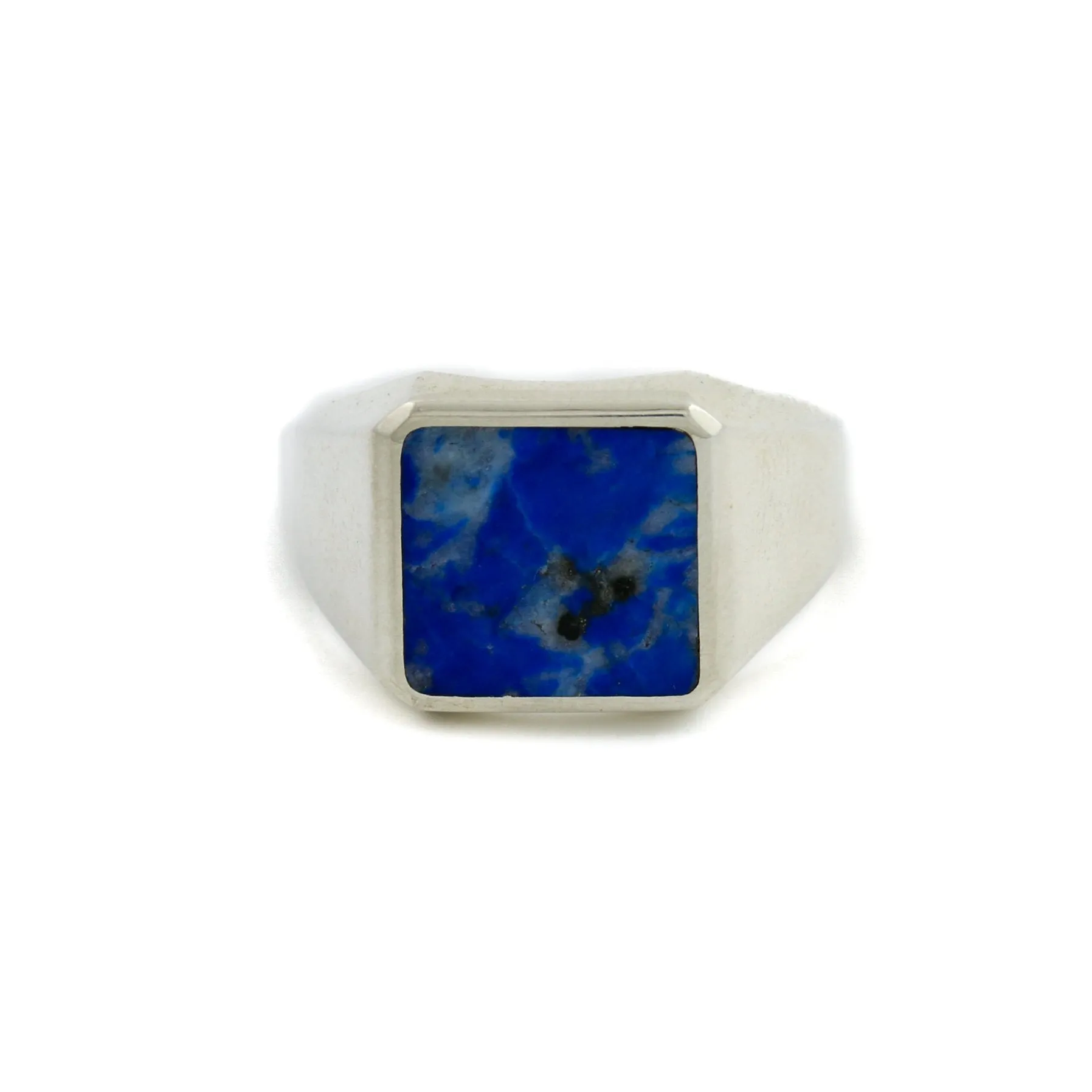 Silver  Lapis Lazuli Inlay Signet