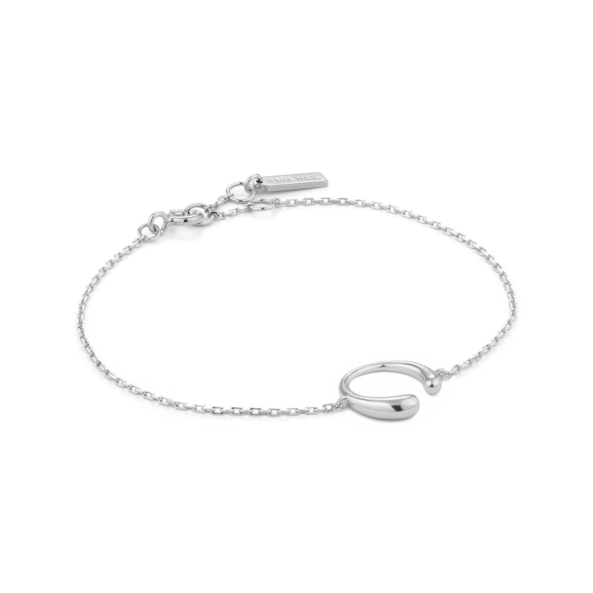 Silver Luxe Curve Bracelet