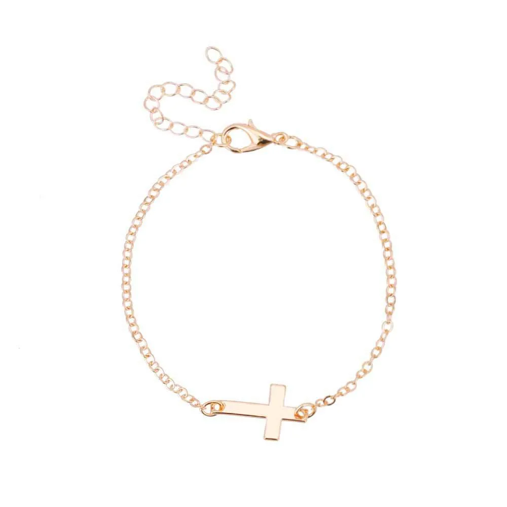 Simple cross bracelet