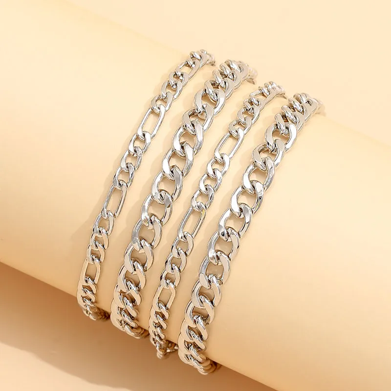 Simple Fashion Solid Color Irregular Metal Bracelet