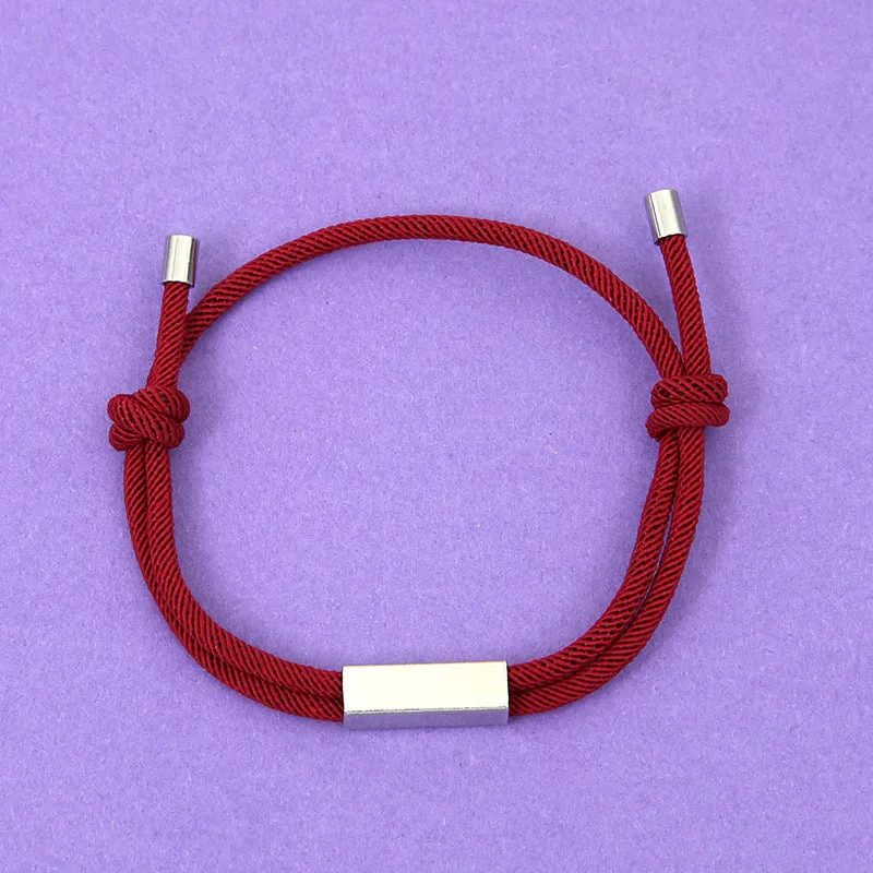 Simple Milan Rope Bracelet For Men And Women Hand-knitted Accessory