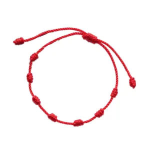 Simple Personality Hand-knitted Adjustable Couple Friendship Red Bracelet