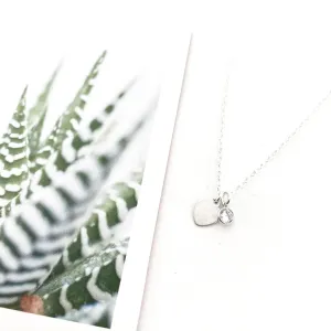 Sparkling Love Necklace | Sterling Silver