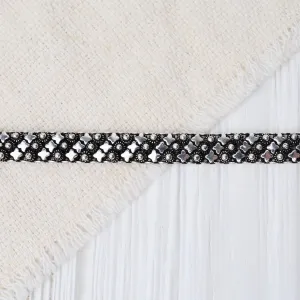 Sterling Silver Wide Flat Bali Chain Bracelet