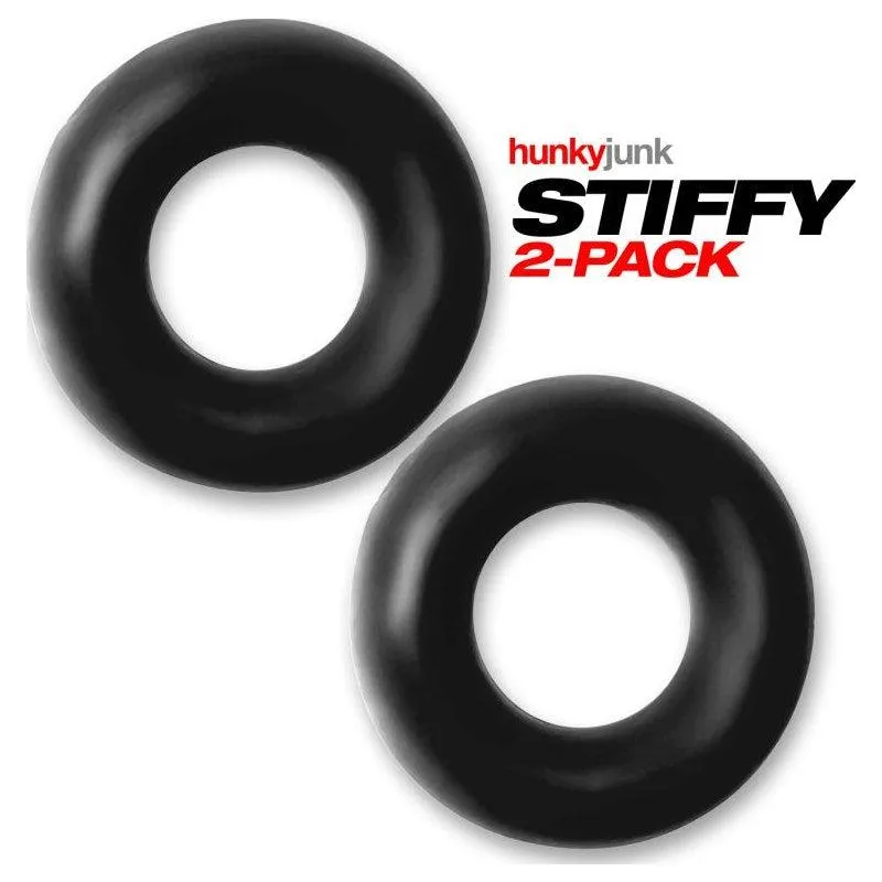 Stiffy 2 Pc Bulge Cockrings by HunkyJunk Tar Ice