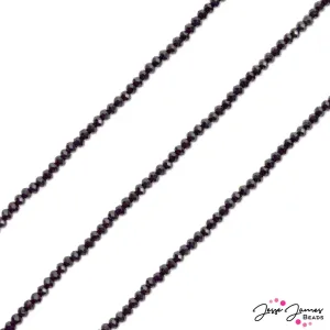 Thunder Polish Glass Strand 3x2mm in Eclipse