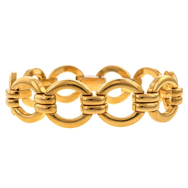 Vintage Gold Link Bracelet