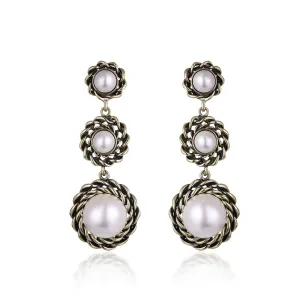 Vintage Style Pearl Earrings