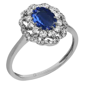 ZR2012 Color Ring in 14k Gold with Diamonds